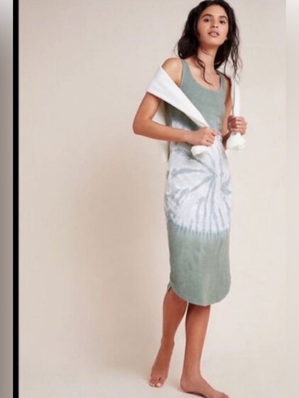 Saturday Sunday by Anthropologie Tie Dye Midi Tank Dress Medium